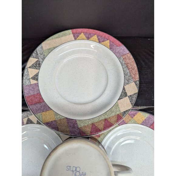 Studio Nova Palm Desert Y 2216 Flat Coffee Cup with Saucer Plus 2 Extra Saucer - Picture 5 of 7